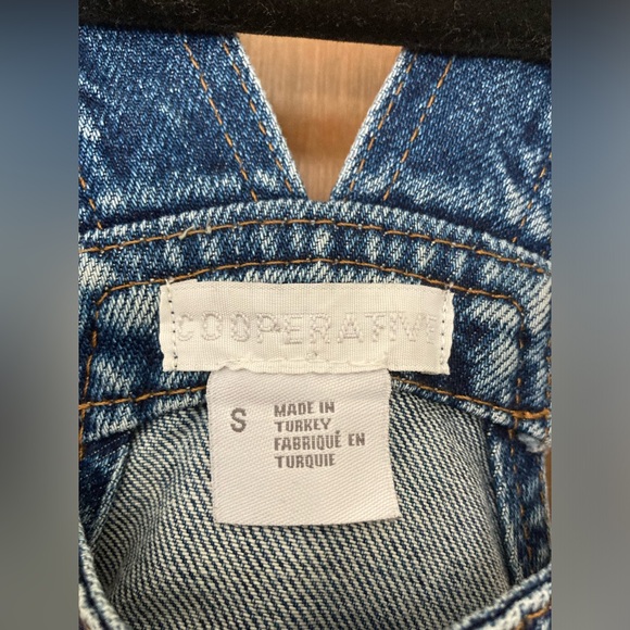 Cooperative Blue Denim Overall Dress S - Picture 3 of 8